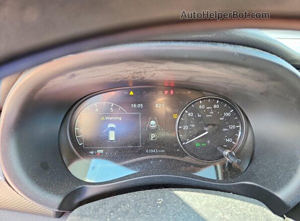 3N1CP5CV7ML544004 2021 NISSAN KICKS White Вид щитка приладів