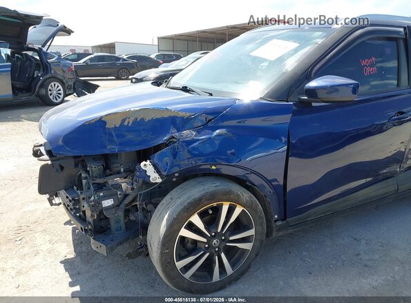 3N1CP5CV8LL507879 2020 NISSAN KICKS Blue Вид спереду