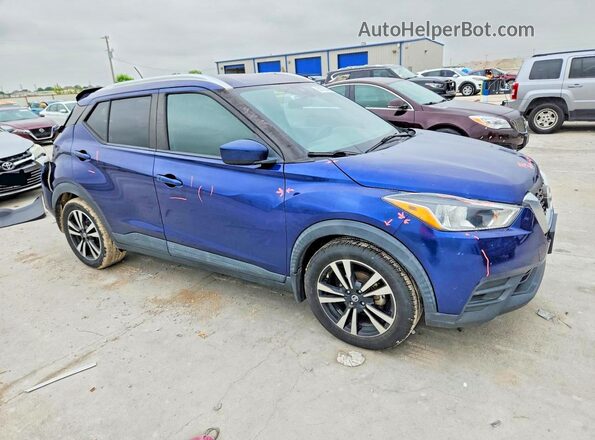 3N1CP5CV8LL535052 2020 NISSAN KICKS Blue Delantero derecho