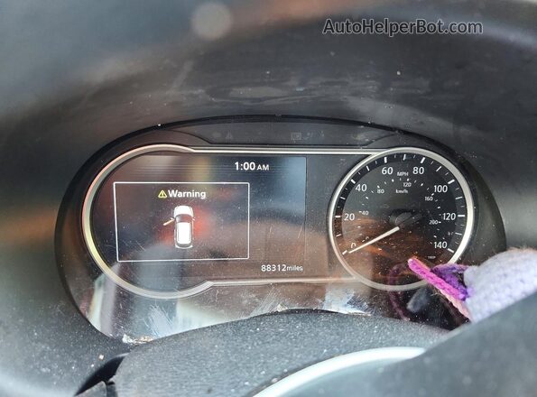 3N1CP5CV8LL551865 2020 NISSAN KICKS Burgundy Սարքավորումների վահանակի տեսք