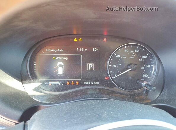 3N1CP5CV8ML523680 2021 NISSAN KICKS Red Vista del cuadro de instrumentos
