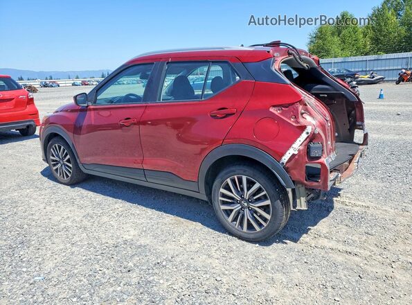 3N1CP5CV8ML523680 2021 NISSAN KICKS Red Trasero izquierdo