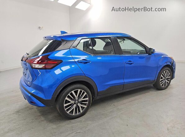3N1CP5CV8ML528877 2021 NISSAN KICKS Blue Հետևի աջ