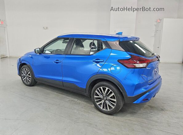3N1CP5CV8ML528877 2021 NISSAN KICKS Blue Հետևի ձախ