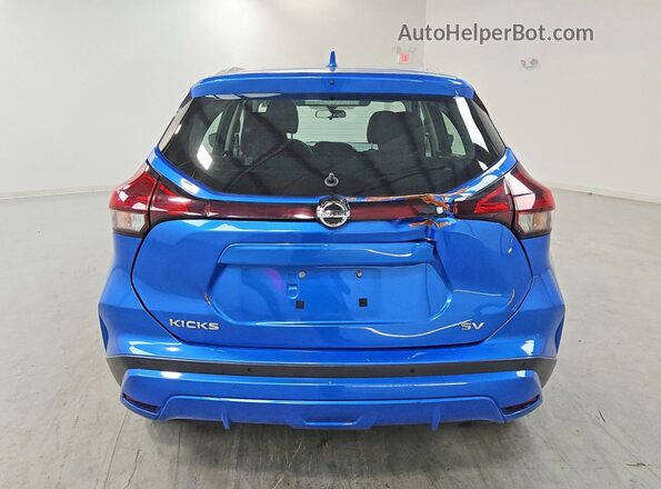 3N1CP5CV8ML528877 2021 NISSAN KICKS Blue Հետևի տեսք