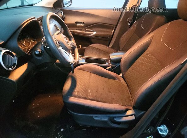 3N1CP5CV8ML532119 2021 NISSAN KICKS Black Вид салону спереду