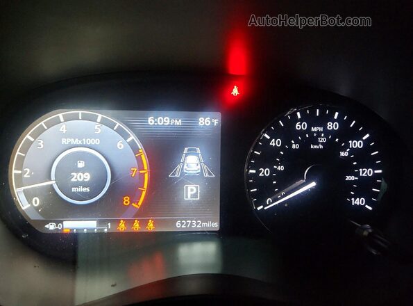 3N1CP5CV8ML532119 2021 NISSAN KICKS Black Вид щитка приладів