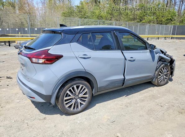 3N1CP5CV8ML533805 2021 NISSAN KICKS Gray Հետևի աջ