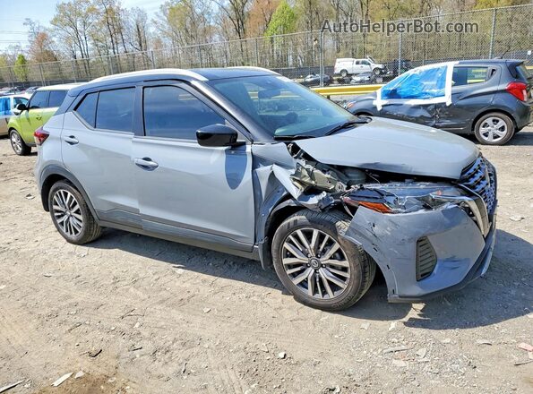 3N1CP5CV8ML533805 2021 NISSAN KICKS Gray Առջևի աջ