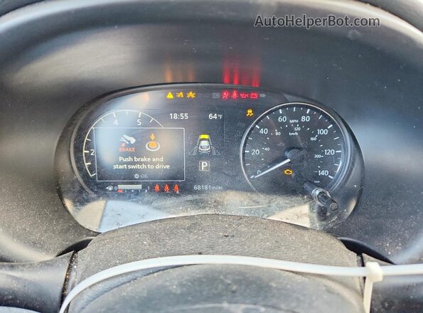 3N1CP5CV8ML535845 2021 NISSAN KICKS Gray Widok zestawu wskaźników
