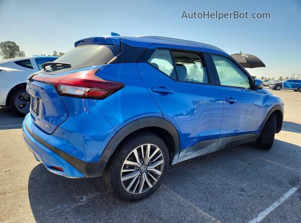3N1CP5CV9ML478300 2021 NISSAN KICKS Blue Rear right