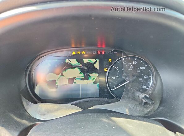 3N1CP5CV9ML478300 2021 NISSAN KICKS Blue Instrument cluster view