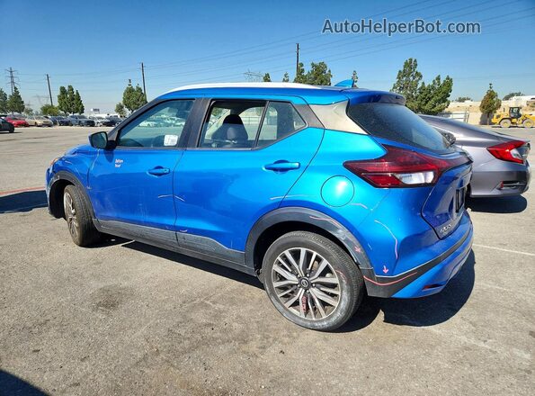 3N1CP5CV9ML478300 2021 NISSAN KICKS Blue Rear left