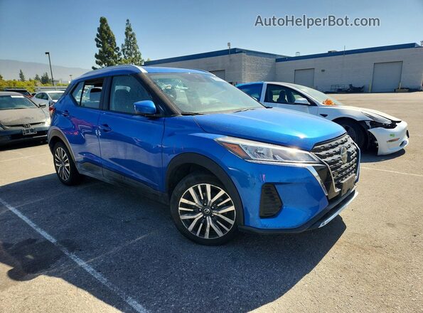 3N1CP5CV9ML478300 2021 NISSAN KICKS Blue Front right