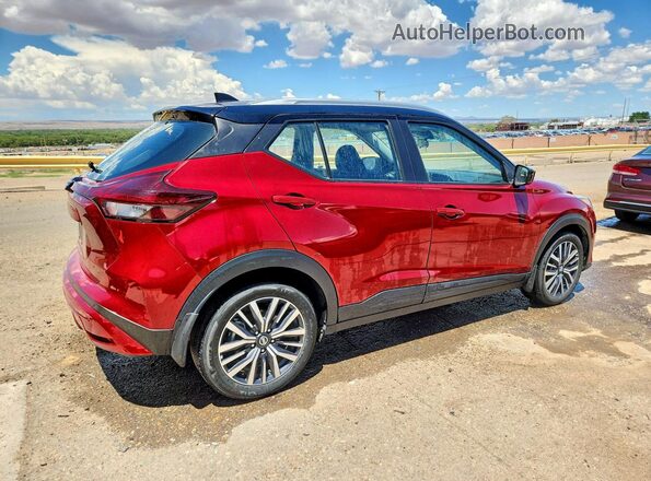 3N1CP5CV9ML509853 2021 NISSAN KICKS Бордовый Задняя правая четверть
