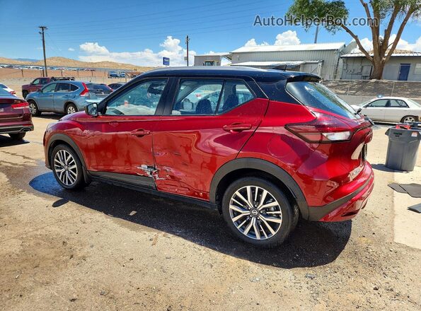 3N1CP5CV9ML509853 2021 NISSAN KICKS Бордовый Задняя левая четверть