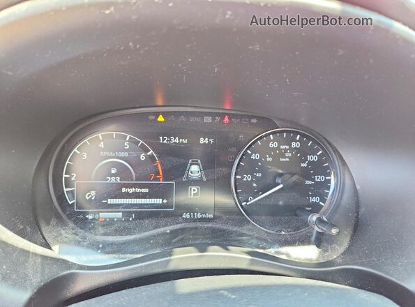 3N1CP5CV9ML509853 2021 NISSAN KICKS Бордовый Вид щитка приборов