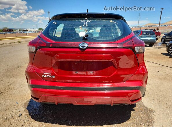 3N1CP5CV9ML509853 2021 NISSAN KICKS Бордовый Вид сзади