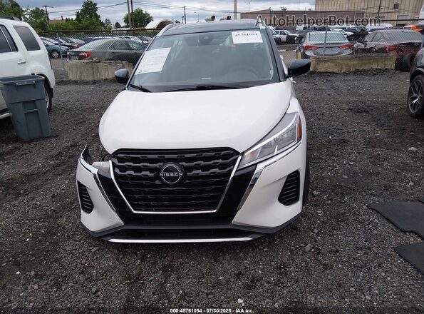 3N1CP5CV9NL500734 2022 NISSAN KICKS White ხელსაწყოთა პანელის ხედი