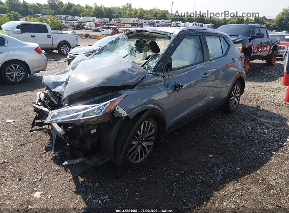 3N1CP5CV9NL501334 2022 NISSAN KICKS Gray Vista tres cuartos delantera izquierda