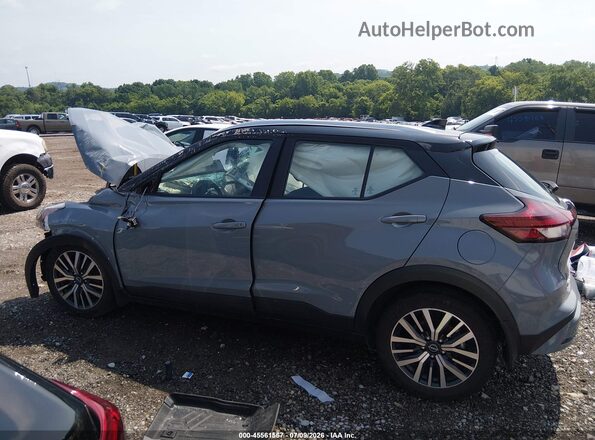 3N1CP5CV9NL501334 2022 NISSAN KICKS Gray Vista interior de 360 grados
