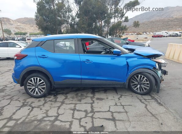 3N1CP5CV9NL512298 2022 NISSAN KICKS Синий Вид щитка приборов
