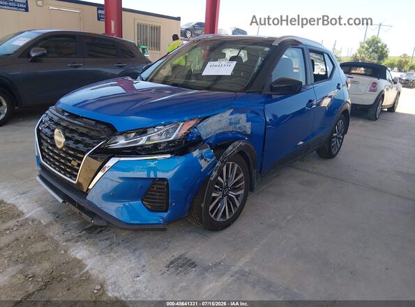 3N1CP5CV9RL486744 2024 NISSAN KICKS Blue Przód lewy