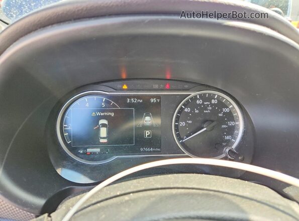 3N1CP5CVXLL491930 2020 NISSAN KICKS Blue Instrument cluster view