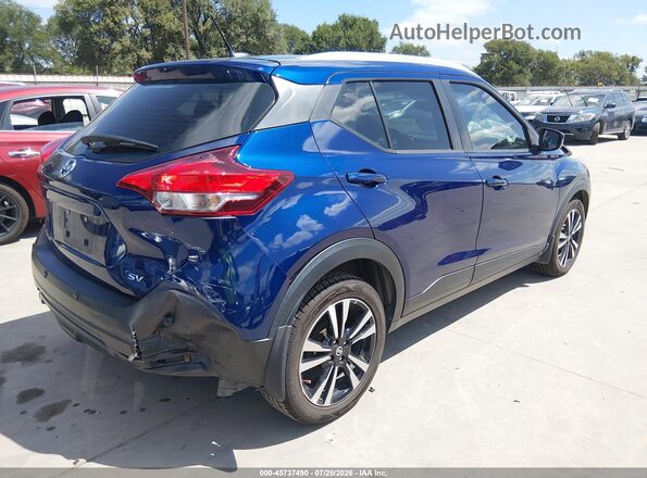 3N1CP5CVXLL562754 2020 NISSAN KICKS Синий Задняя правая четверть