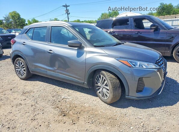 3N1CP5CVXML477706 2021 NISSAN KICKS Charcoal Front right