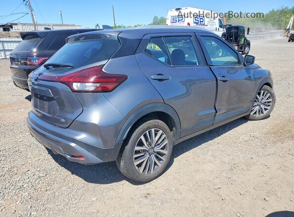 3N1CP5CVXML477706 2021 NISSAN KICKS Charcoal Rear right