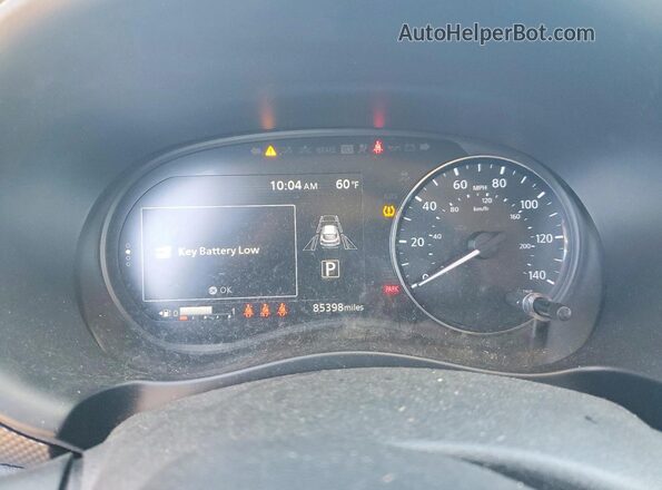 3N1CP5CVXML477706 2021 NISSAN KICKS Charcoal Instrument cluster view