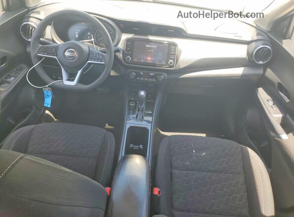 3N1CP5CVXML543493 2021 NISSAN KICKS White Առջևի վահանակի տեսք