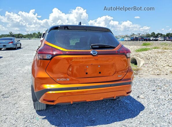 3N1CP5CVXML553490 2021 NISSAN KICKS Orange უკანა ხედი