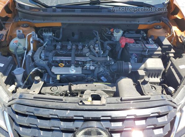 3N1CP5CVXML553490 2021 NISSAN KICKS Orange ძრავის განყოფილების ხედი