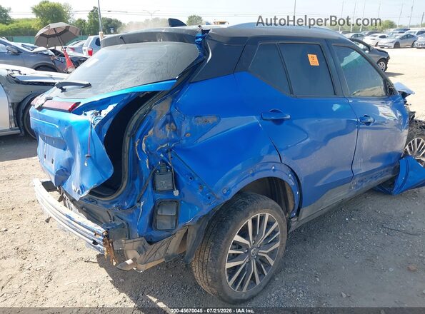 3N1CP5CVXML556132 2021 NISSAN KICKS Синий Задняя правая четверть