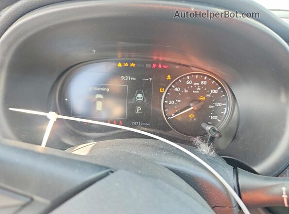 3N1CP5CVXNL506350 2022 NISSAN KICKS Gray Widok zestawu wskaźników