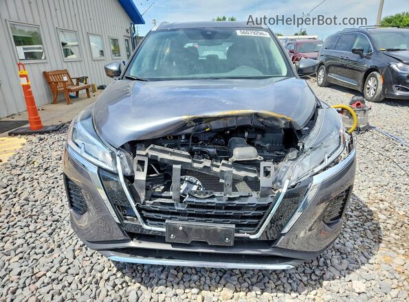 3N1CP5CVXNL529207 2022 NISSAN KICKS Gray Вид спереду