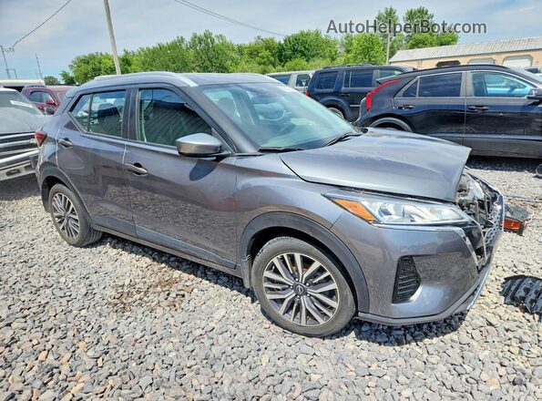 3N1CP5CVXNL529207 2022 NISSAN KICKS Gray Передня права чверть