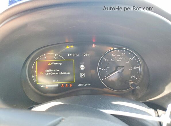 3N1CP5CVXPL517318 2023 NISSAN KICKS Белый Вид щитка приборов