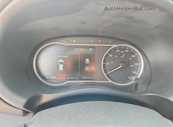 3N1CP5DV0LL568741 2020 NISSAN KICKS White ხელსაწყოთა პანელის ხედი