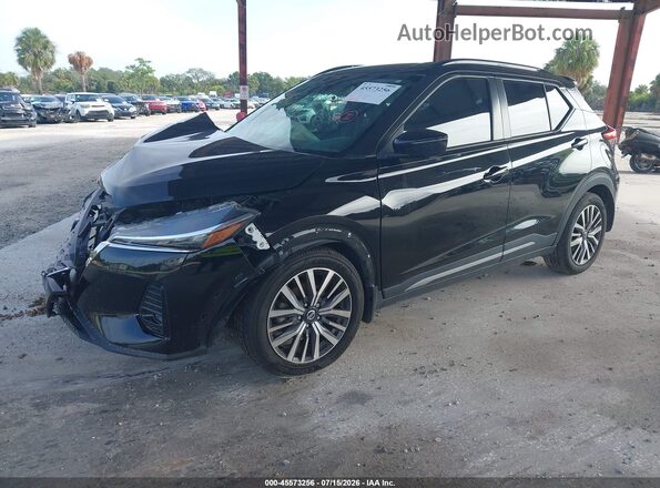 3N1CP5DV0ML476143 2021 NISSAN KICKS Black Vista tres cuartos delantera izquierda