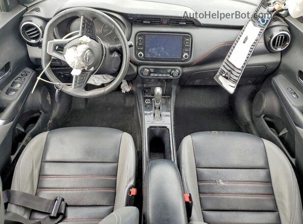 3N1CP5DV0ML493041 2021 NISSAN KICKS White Вид панелі приладів