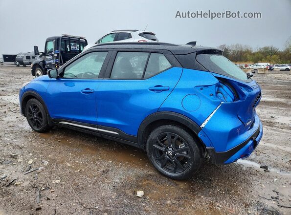 3N1CP5DV0PL542971 2023 NISSAN KICKS Синий Задняя левая четверть