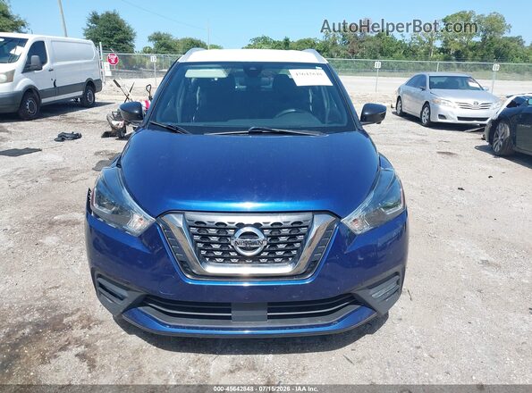 3N1CP5DV1LL553066 2020 NISSAN KICKS Blue Instrument cluster view