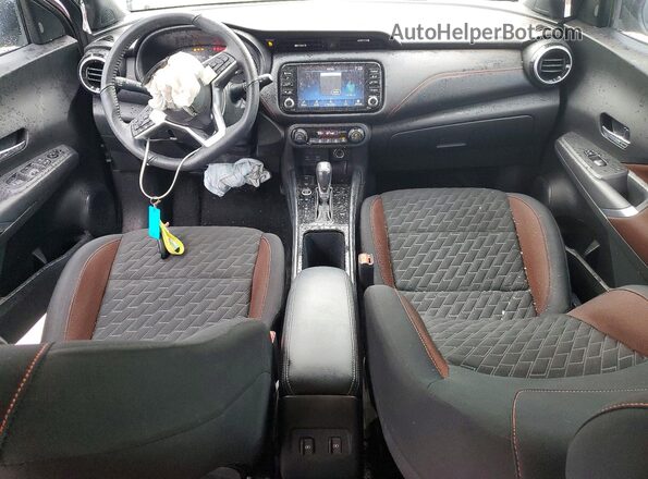 3N1CP5DV1ML533286 2021 NISSAN KICKS Charcoal Առջևի վահանակի տեսք