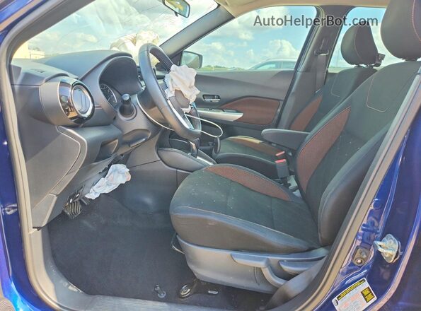 3N1CP5DV2LL492052 2020 NISSAN KICKS Blue Вид салону спереду