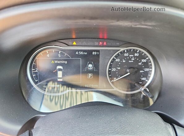 3N1CP5DV2LL492052 2020 NISSAN KICKS Blue Вид щитка приладів