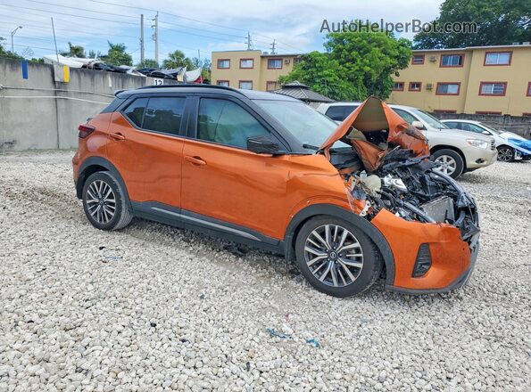 3N1CP5DV2ML495440 2021 NISSAN KICKS Orange Delantero derecho