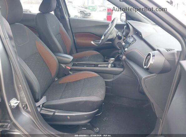 3N1CP5DV2ML511216 2021 NISSAN KICKS Gray Widok wnętrza z przodu